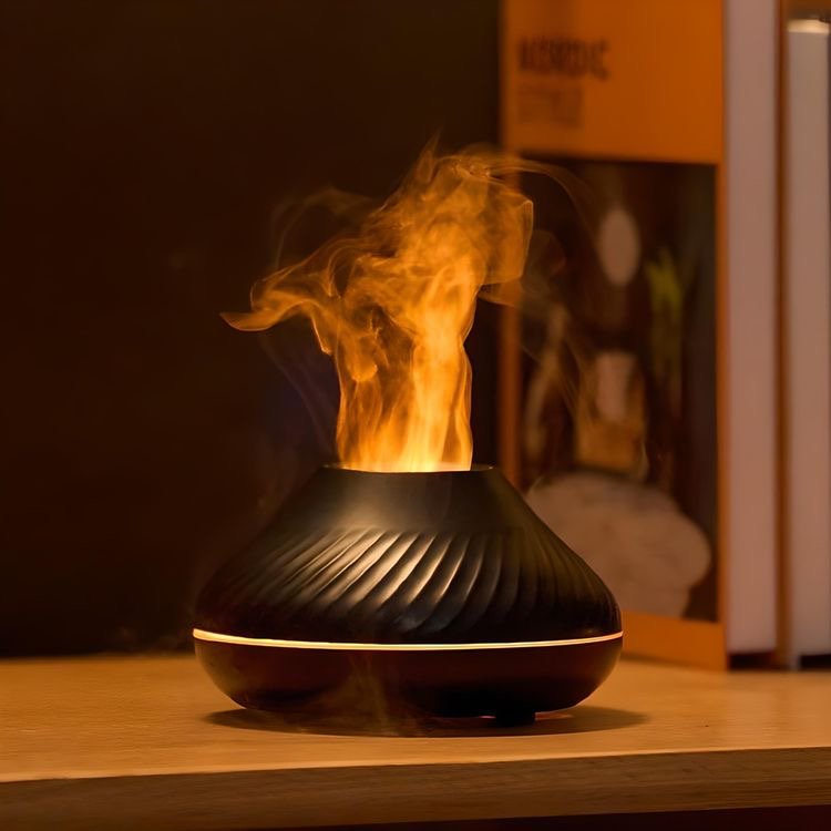 Flame Aroma Diffuser Schwarz