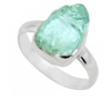 Ring „Welle des Friedens“ aus Aquamarin und 925er Silber