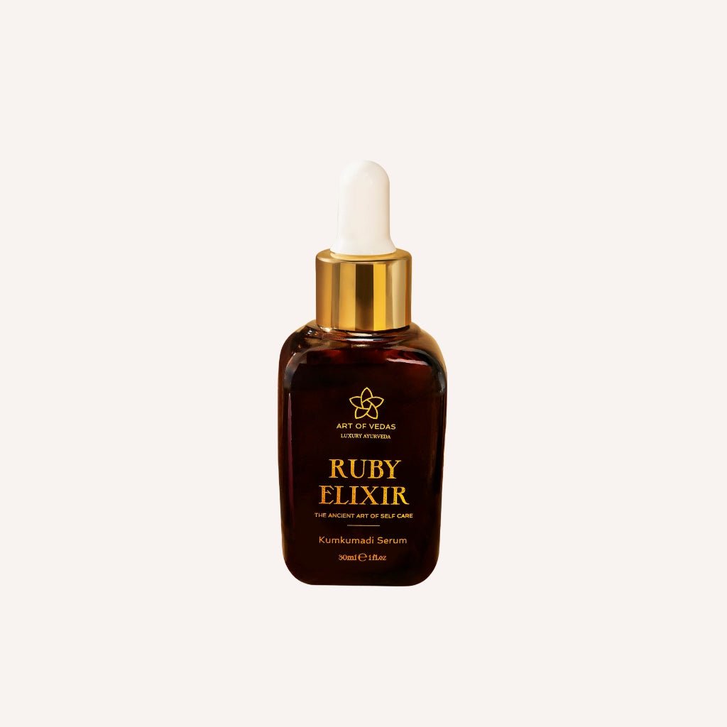 Art of Vedas Ruby Elixir – Ayurvedisches Gesichtsserum für strahlende Haut