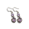 Ohrringe "Venus" aus Amethyst und 925er Silber