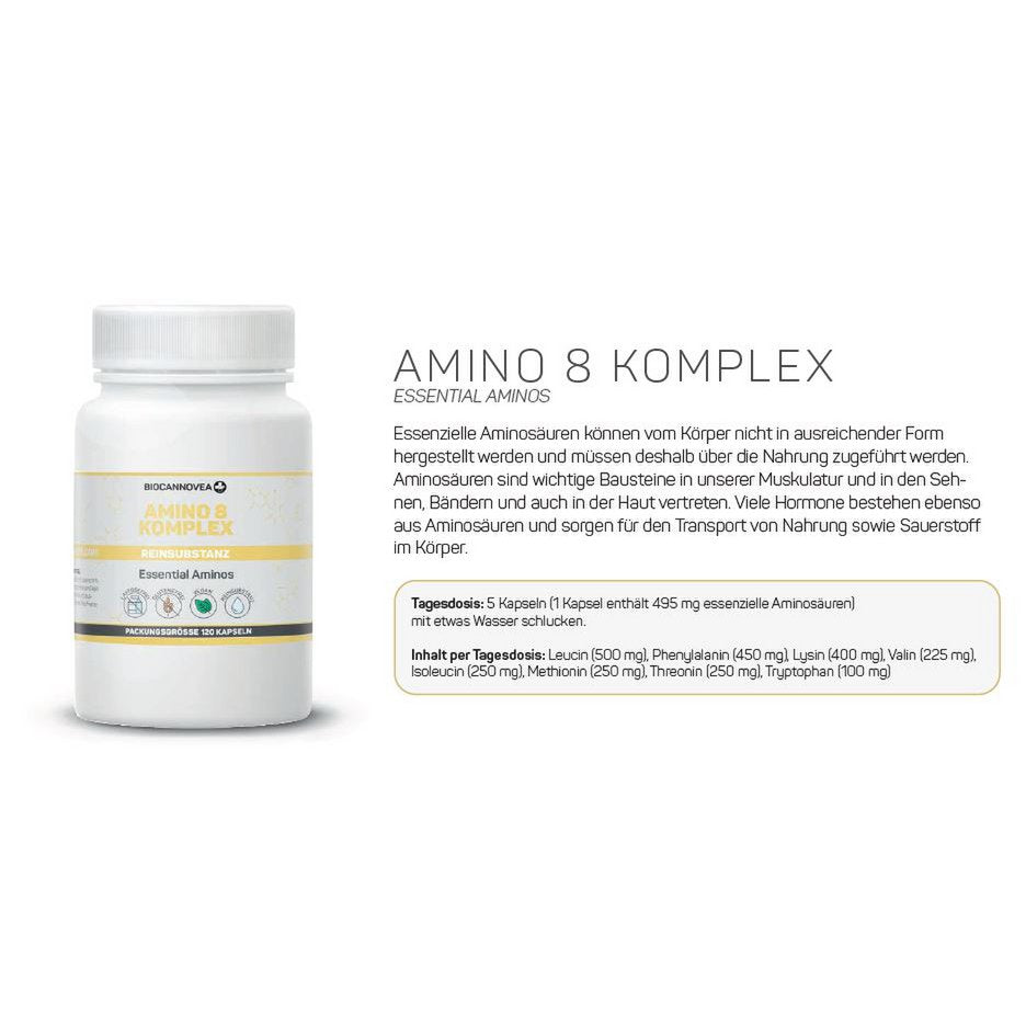 Amino 8 Komplex – Essenzielle Aminosäuren