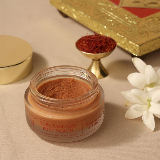 Art of Vedas Ruby Kumkumadi Scrub – Ihr Ubtan-ähnliches Gesichtsritual
