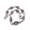 Armband "Venus" in Amethyst und Silber 925