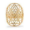 Sri Yantra Ring aus 925er Silber oder Gelbgold