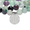 "Genius" Mala - Armband mit 108 Regenbogen - Fluorit - Perlen - Pure Essence Ayurveda