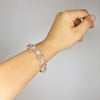 "Pur Amour" Armband aus rohem rosafarbenem Morganit und 925er Silber - Pure Essence Ayurveda